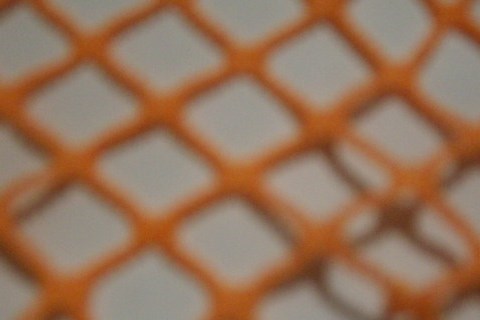 7.Orange Big Hole Crochet Mesh